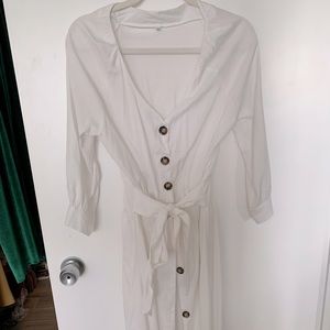 White button down dress (or cold be worn as a cover up)